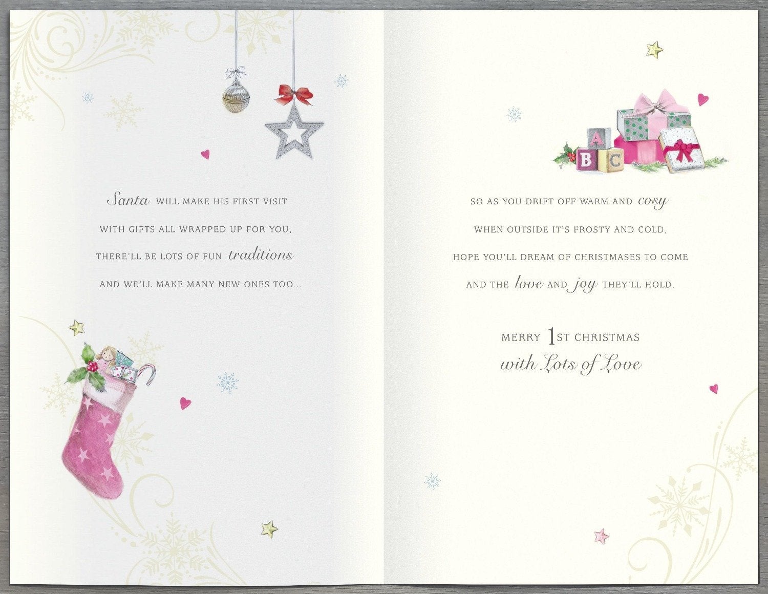 Baby Christmas Card / Girl