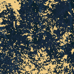 Gift Wrap - Flat Wrap / Gold Motives On The Dark Blue Background (Folded Twice)