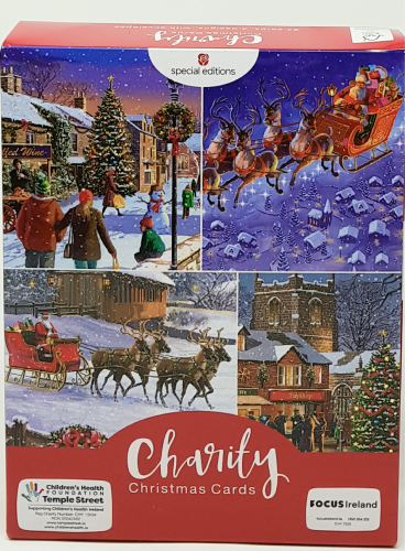 Charity Christmas Cards - Box / Focus Ireland & Santa Is Coming To Town