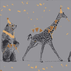 Gift Wrap - Flat Wrap / Animals Having Party (Folded Twice)
