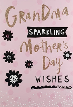 Grandma Mothers Day Card - Sparkling Mother's Day Wishes