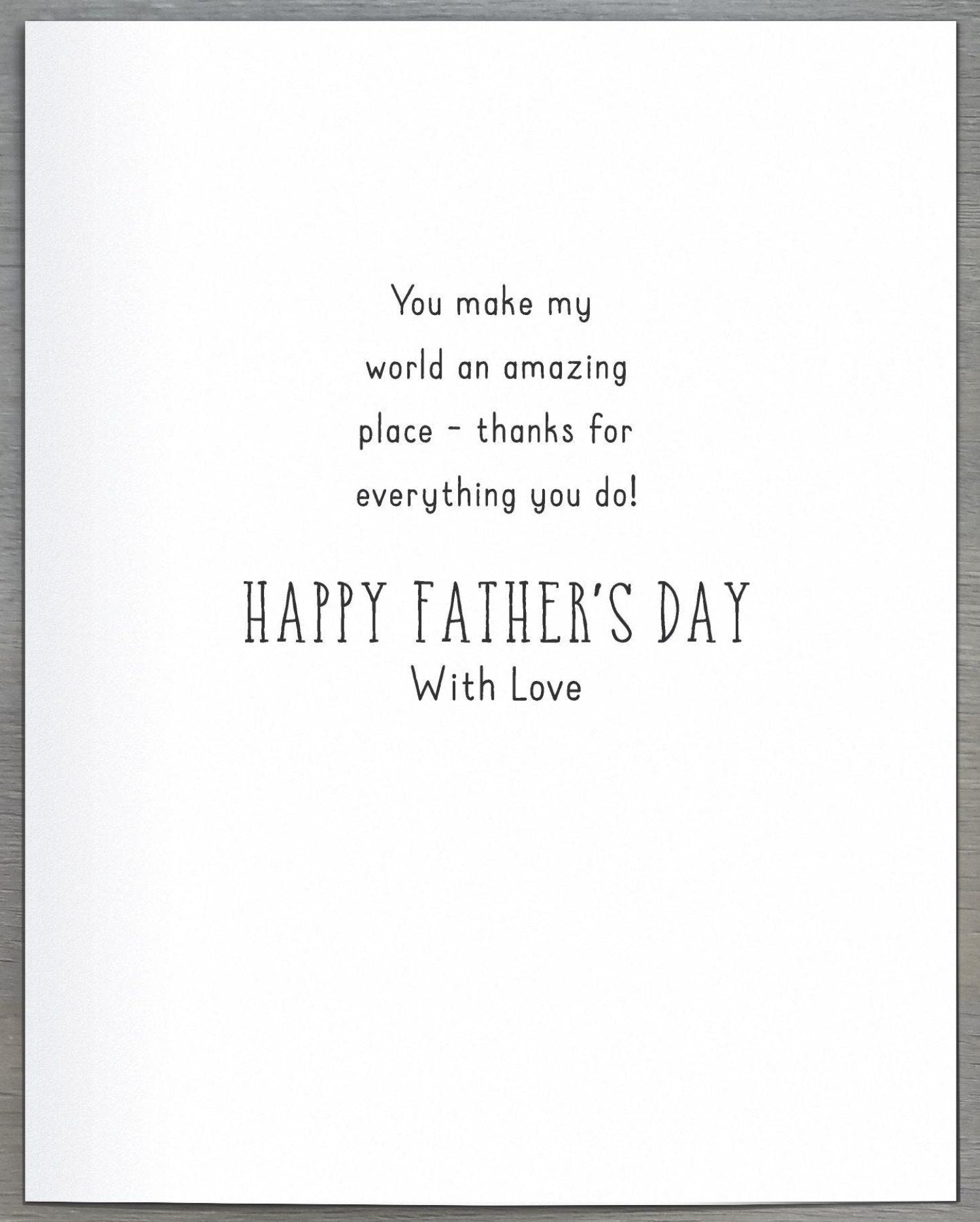Fathers Day Card - Dad From Daughter / Moon Up The Sky