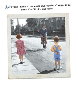 Fathers Day Card - Humour / Arriving Home From Work
