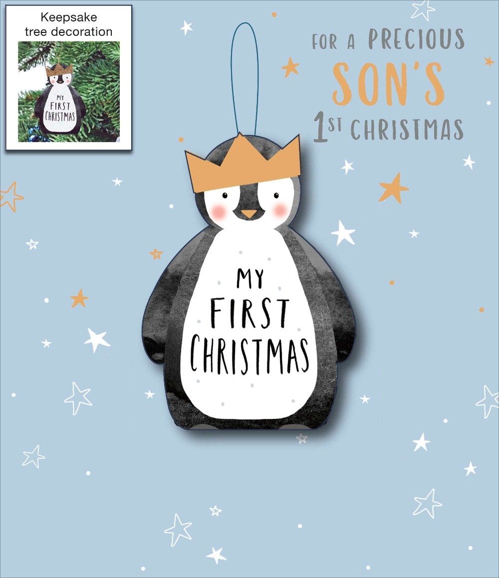 Son First Christmas Card