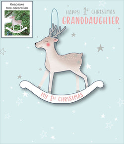 Granddaughter First Christmas Card 