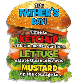 Fathers Day Card - Humour / Burger Card
