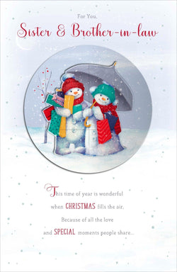 Sister And Brother In Law Christmas Card
