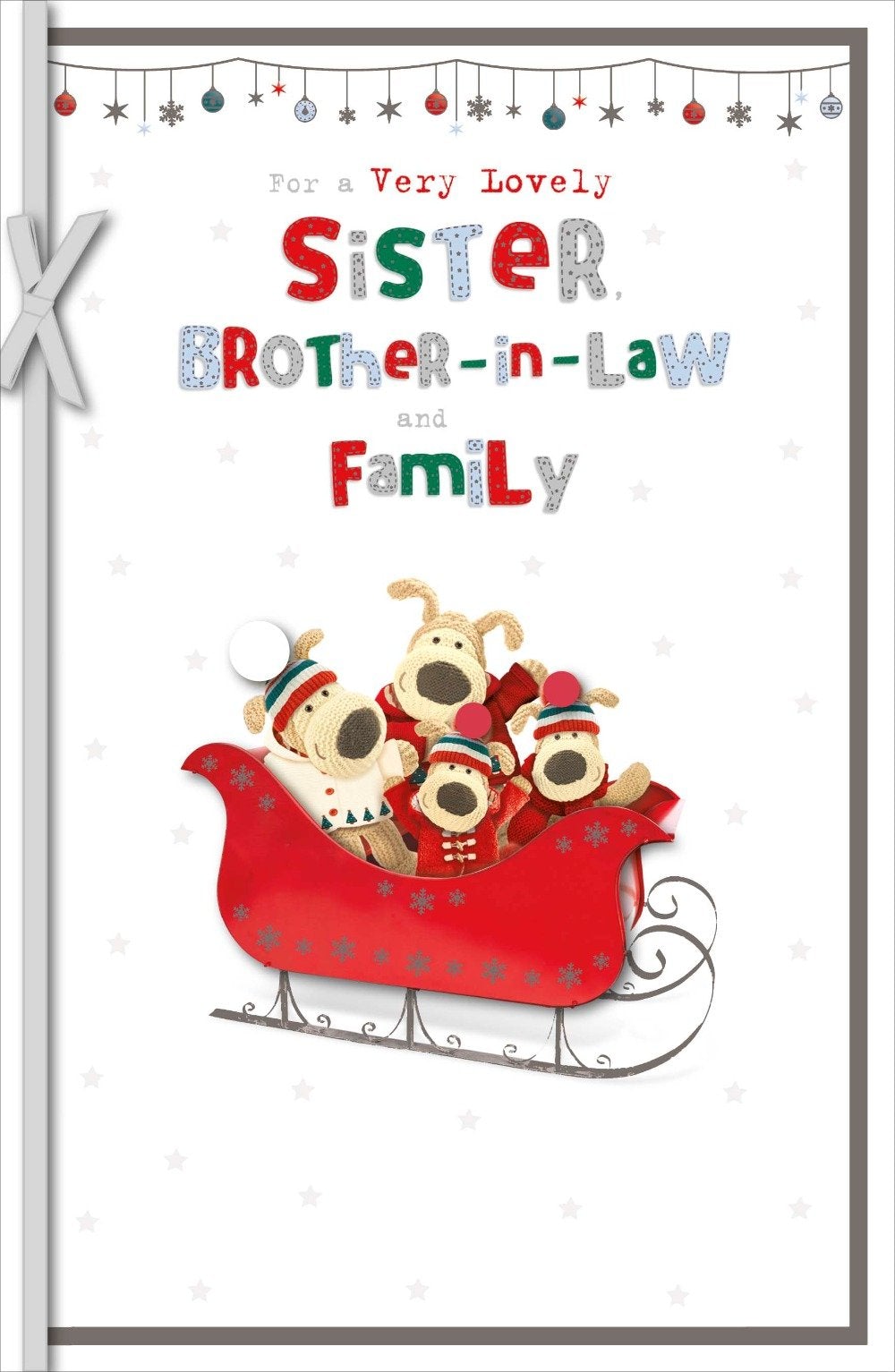 Sister, Brother In Law And Family Christmas Card