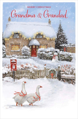Grandma And Grandad Christmas Card