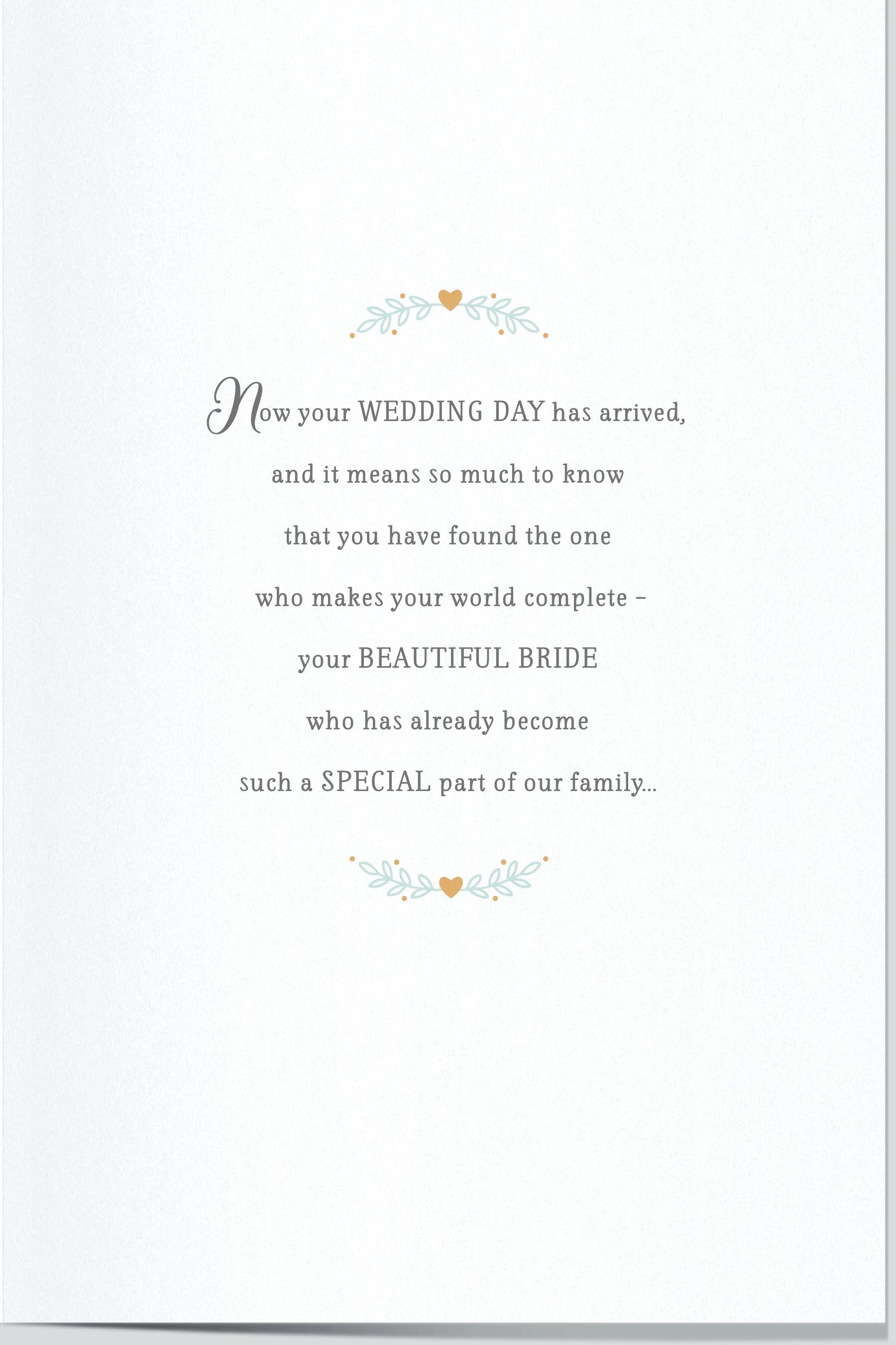 Wedding Card - Son & Daughter In Law