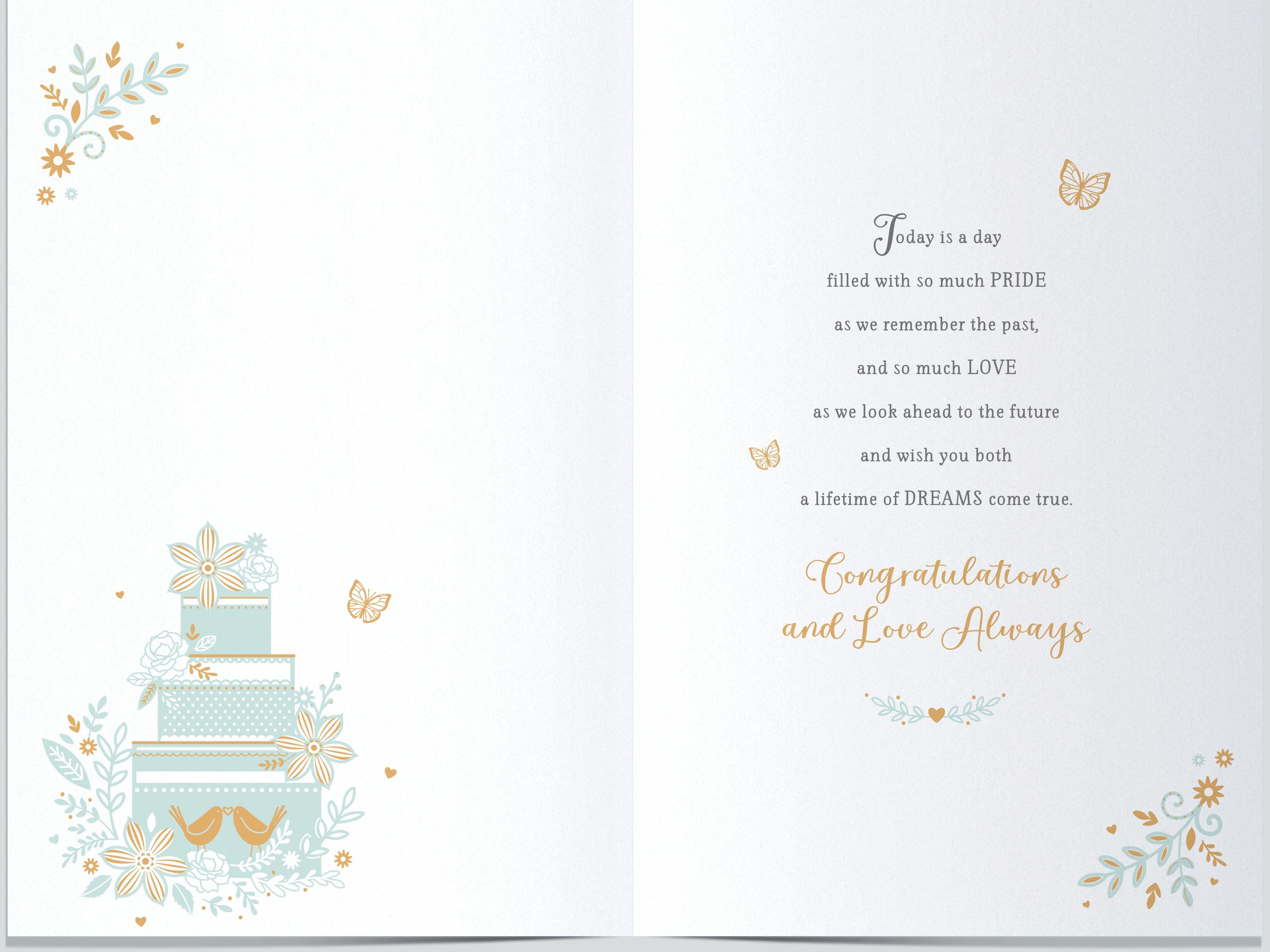 Wedding Card - Son & Daughter In Law