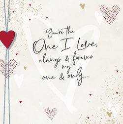 One I Love Valentines Day Card