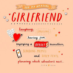 Girlfriend Valentines Day Card