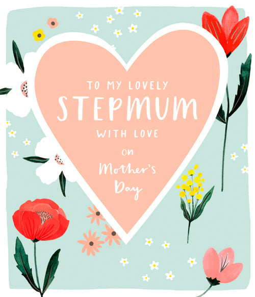 Step Mum Mothers Day Card - Lovely Flowers