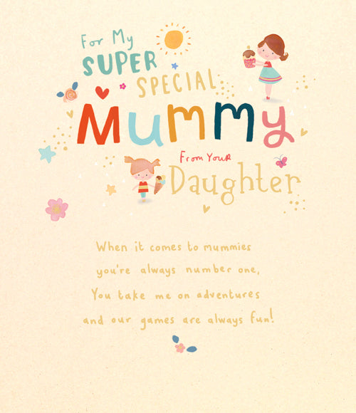 Mummy From Daughter Mothers Day Card - Number One Adventures