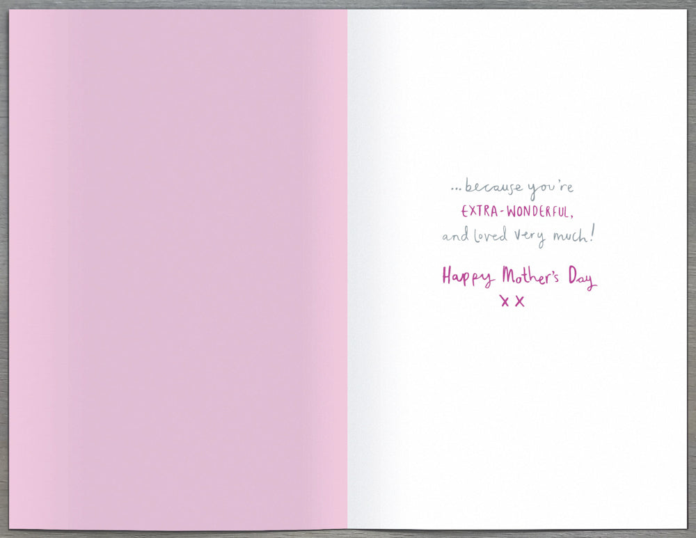 Mum Mothers Day Card - Extra Happy