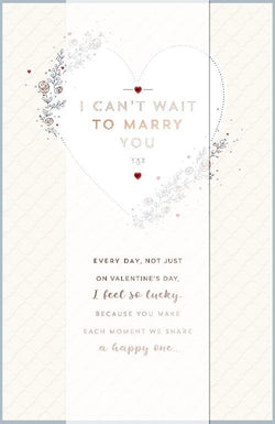 Fiance And Fiancee Valentines Day Card