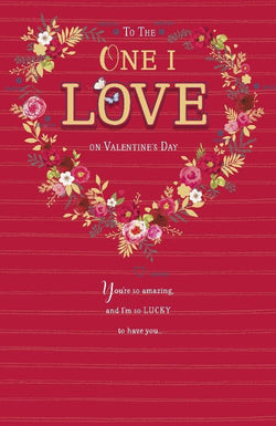 One I Love Valentines Day Card