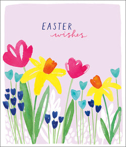 General Easter Card - Pink Flowers