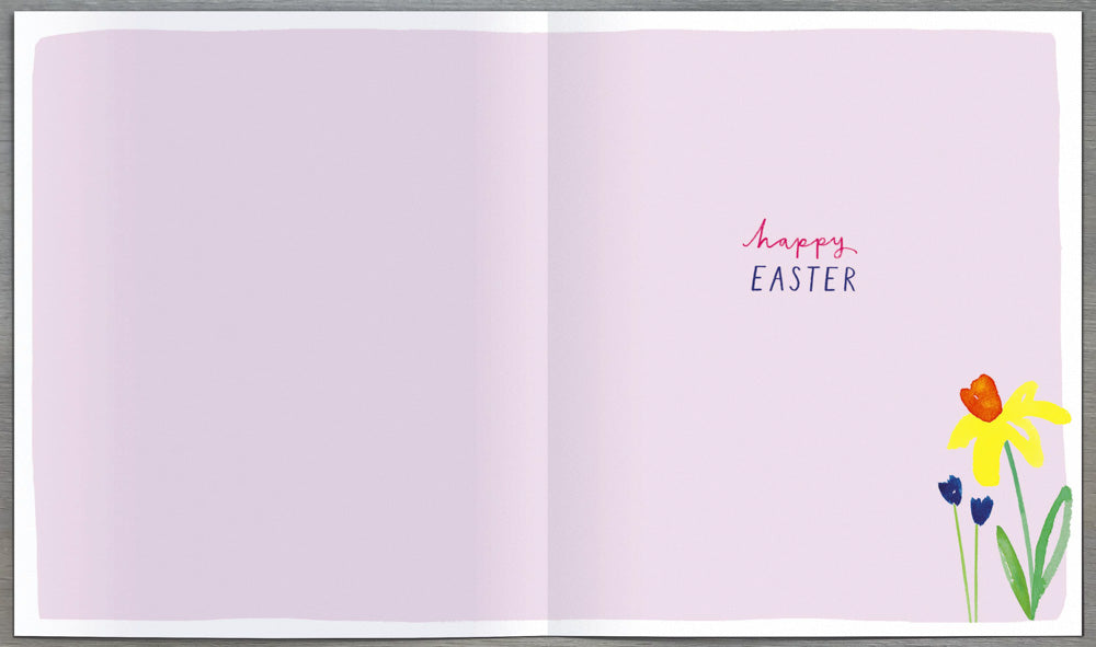 General Easter Card - Pink Flowers