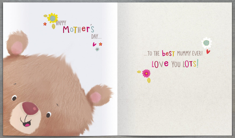 Mummy Mothers day Card - Cute Bear / Big Hug