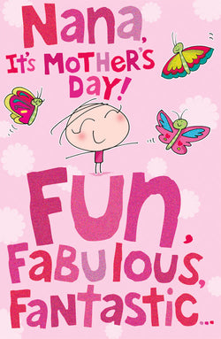 Nana Mothers Day Card - Fun Fabulous Fantastic