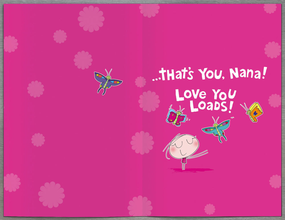 Nana Mothers Day Card - Fun Fabulous Fantastic