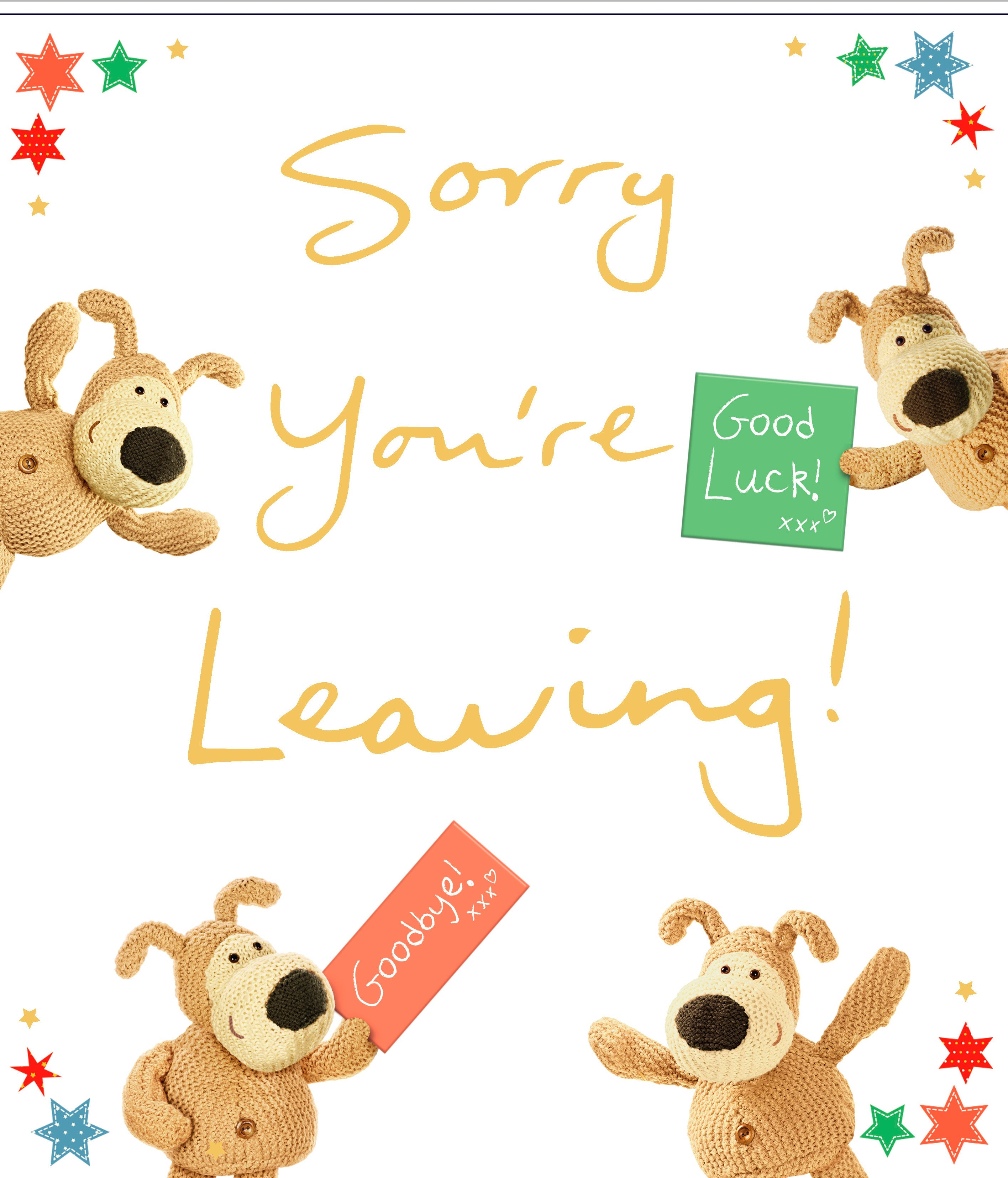 Sorry You’re Leaving Card