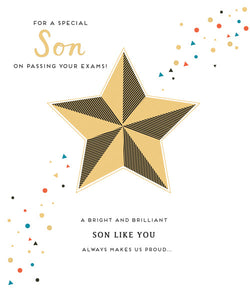 Graduation Card Son - Exam