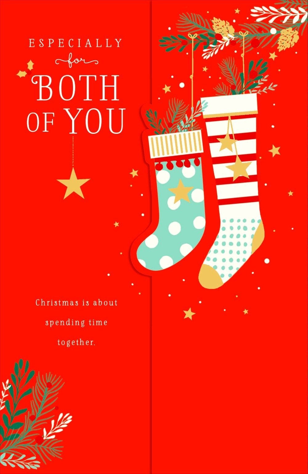 For Both Of You Christmas Card