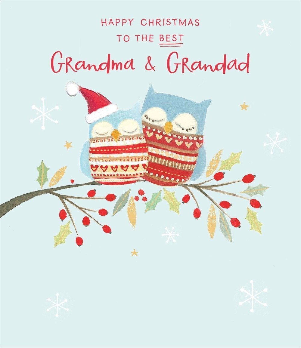 Grandma And Grandad Christmas Card