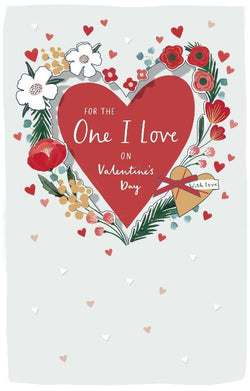 One I Love Valentines Day Card