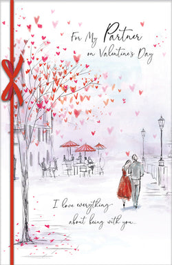 Partner Valentines Day Card - Everything About With You
