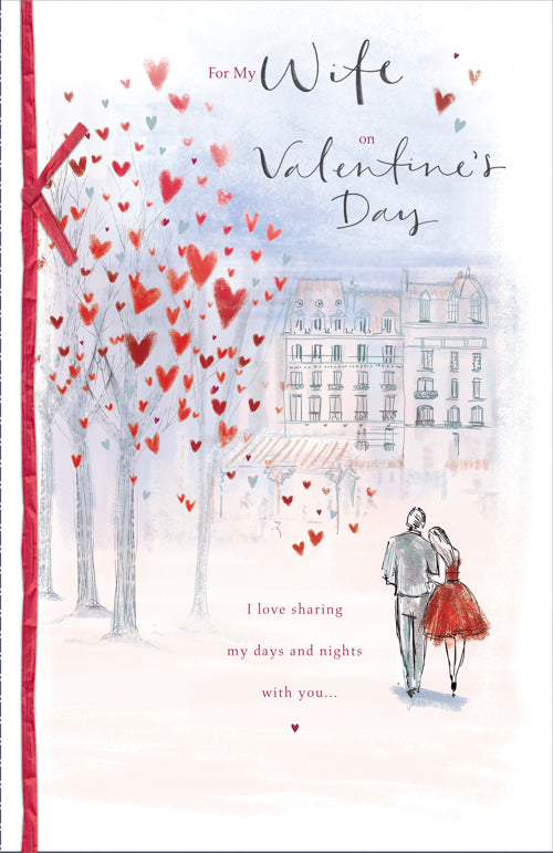 Wife Valentines Day Card - Sharing My Days Nights