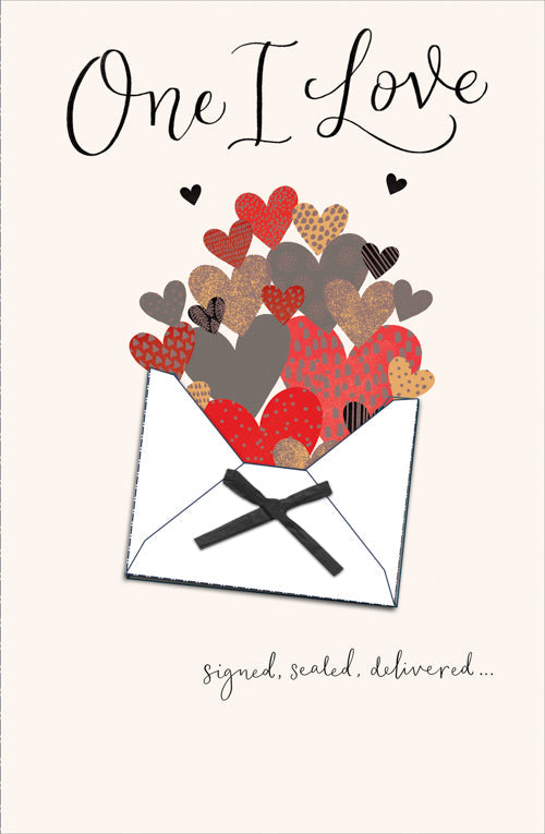 One I Love Valentines Day Card - Signed Sealed Delivered