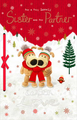 Sister And Partner Christmas Card