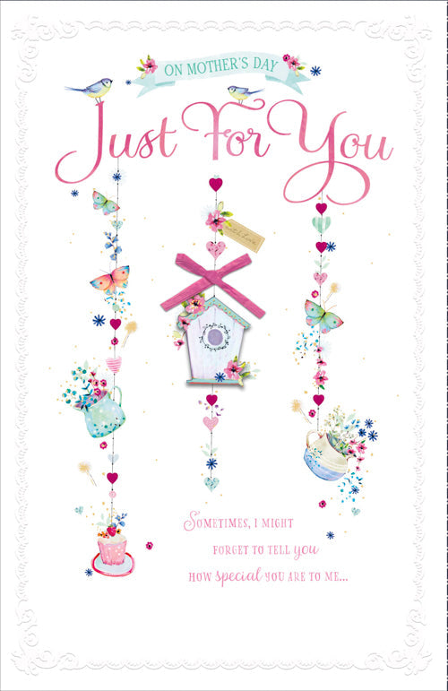 Just For You Mothers Day Card - Bird House
