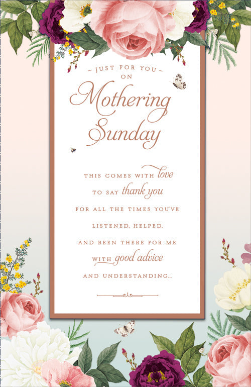 Mothering Sunday Mothers Day Card - Thank You Good Advice