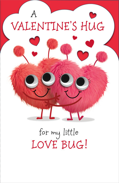 Cutie Valentines Day Card - Love Bug Hug