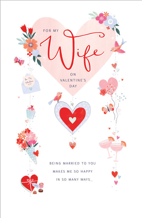 WIfe Valentines Day Card - Married To You Many Ways