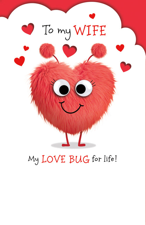 Wife Valentines Day Card - Love Bug