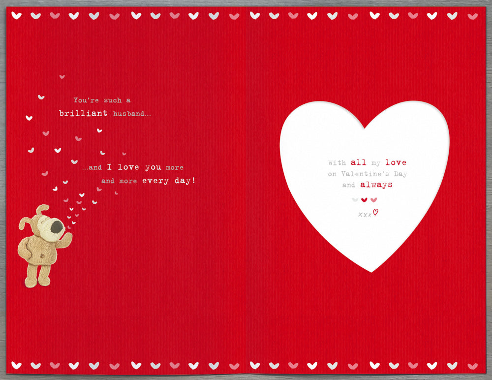 Husband Valentines Day Card - Love You Heart All