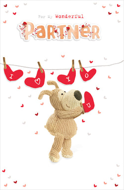 Partner Valentines Day Card - I Heart Y O U