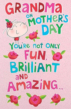 Grandma Mothers Day Card - Fun, Brilliant & Amazing...