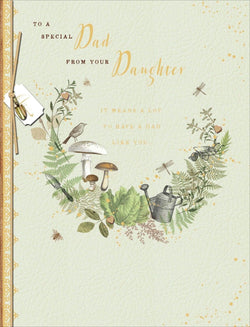 Fathers Day Card  - Dad From Daughter / It Means A Lot To Have A Dad Like You