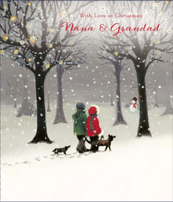 Nana And Grandad Christmas Card