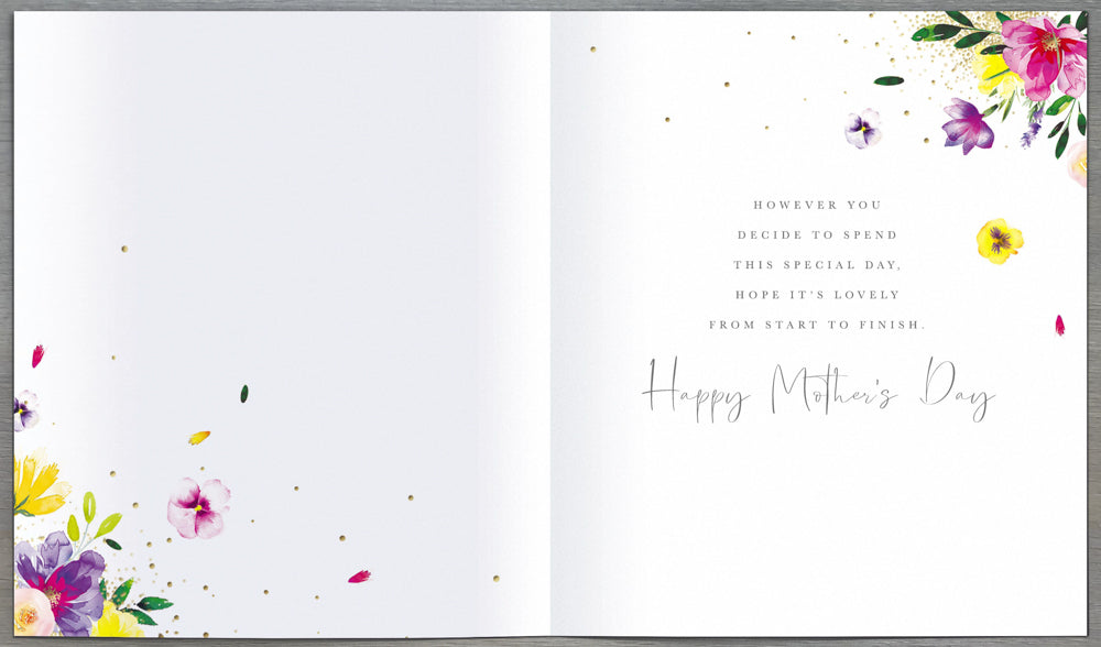 General Mothers Day Card - Two Floral Butterflies