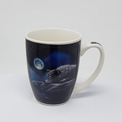 General Gift - Mug / Wolf Lying In Moonlight