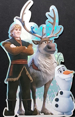 Blank Card - A Blue Lizard Sitting On Reindeer Antlers ( Shaped )