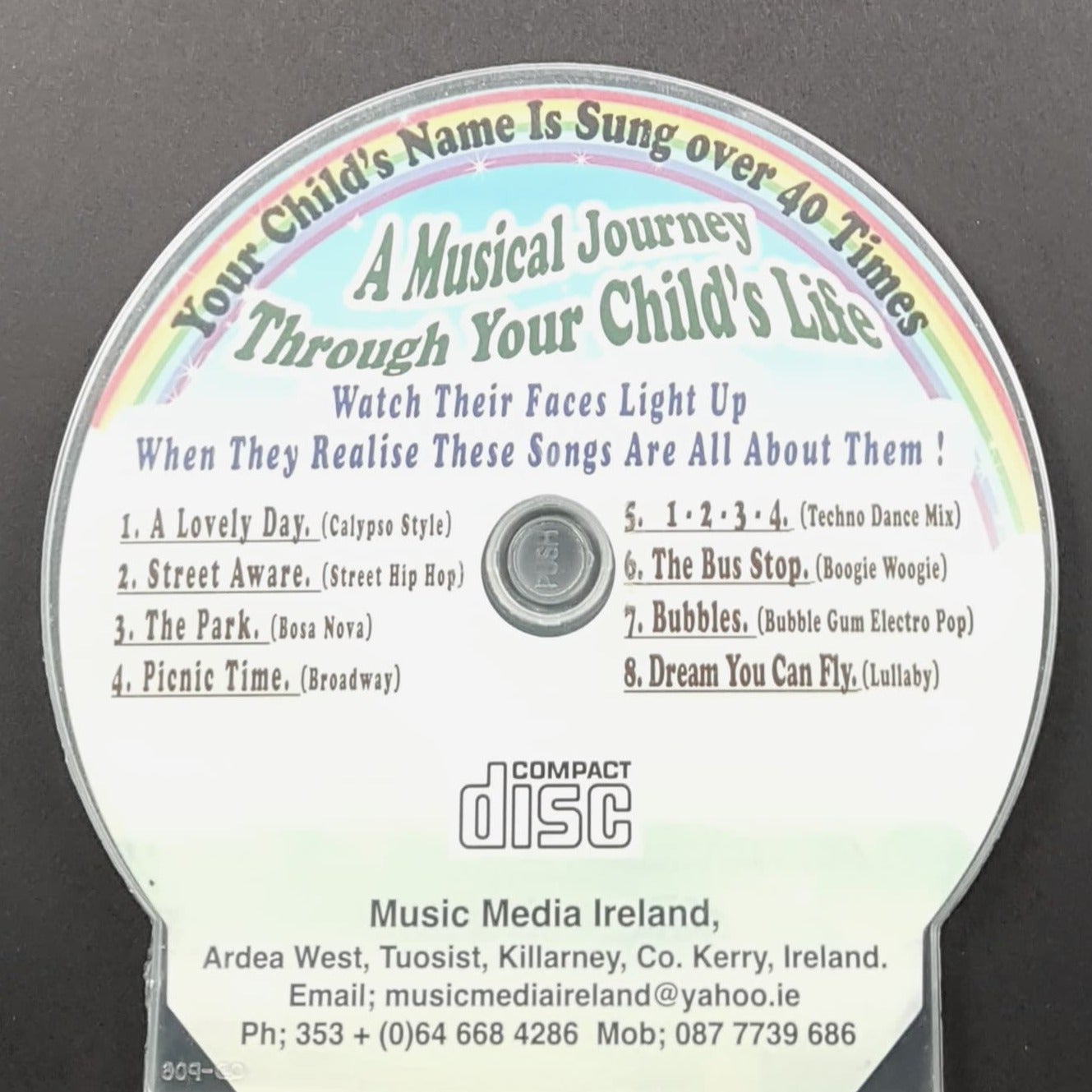 CD - Personalised Children's Songs / Aidan